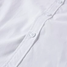 Boys' Long Sleeve Shirt, Suitable For Boys' Formal Wear, Uniforms, Teens, Young Boy Casual Wear, White, Standard Versatile, Size 4-14 Years - White - View 7