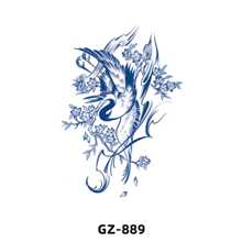 1PC Semi Permanent Lotus Tattoos Body Art Waterproof Temporary Tattoo Sticker for Men Women - White - View 11