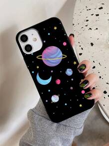 1 chiếc ốp lưng điện thoại mềm màu đen họa tiết trăng sao, tương thích với iPhone 17/17 Air/17 Pro/17 Pro Max/16 Pro Max/16 Pro/16 Plus/16, Galaxy A17/A07 A54/A55/A53/S24/S24 FE/S24 Plus/S24 Ultra, Pixel, Moto G85 và nhiều dòng điện thoại khác. Chống nước, chống sốc, chống rơi vỡ và chống trầy xước. - Nhiều màu - Xem 2