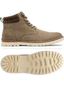 SHOESMALL Men's Chukka Khaki Boots Waterproof And Non-Slip Mountaineering Casual  Hiking Oxford & Derby Boots Combat Ankle Dress Boots  For Men Seasonal Boots Drop - BMY670B-màu kaki - Xem 6