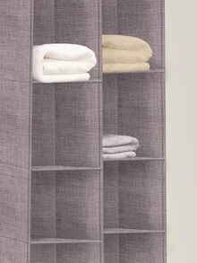 1 件灰色可洗悬挂式衣柜收纳盒，多层用于衣物存储和抽屉式衣柜盒装饰秋季装饰节日装饰房间装饰家居装饰秋季装饰卧室装饰 - 灰色 - 查看 2