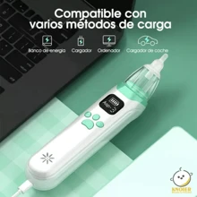 Aspirador Nasal Eléctrico Para Bebé Con Protección Seguridad - Blanco - Ver 5