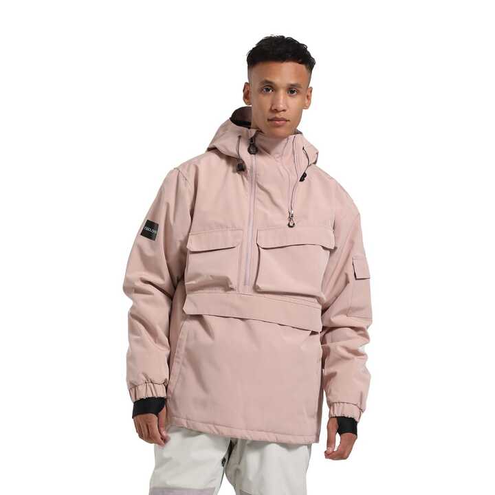 Men's Snow Winter Action Cargo Waterproof Raincoat Windproof Snowboarding  Coat With Hood Insulated Ski Hoodie Unisex Snowboard Jacket | SHEIN USA