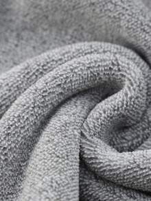 1套灰色涤纶长方形浴巾70*140cm男女家用成人，Ren's游泳浴巾速干吸水，柔软不褪色，适用于浴室、酒店、健身房等 - 灰色 - 查看 5