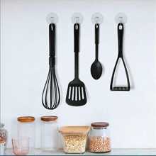 10入組透明pvc材質真空吸盤掛鉤,無痕浴室廚房塑料玻璃架