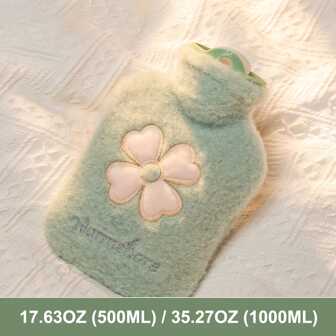 1 个带软套的热水袋，17.63 盎司/35.27 盎司，床上用热水袋，肩痛和手脚暖身器，月经来潮