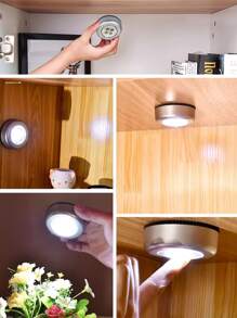 Multi-Use Tap Tap Light, LED Touch Sensor Light For Kitchen Cabinet, Home, Car, Emergency Lamp & Nightlight - Silver - View 5