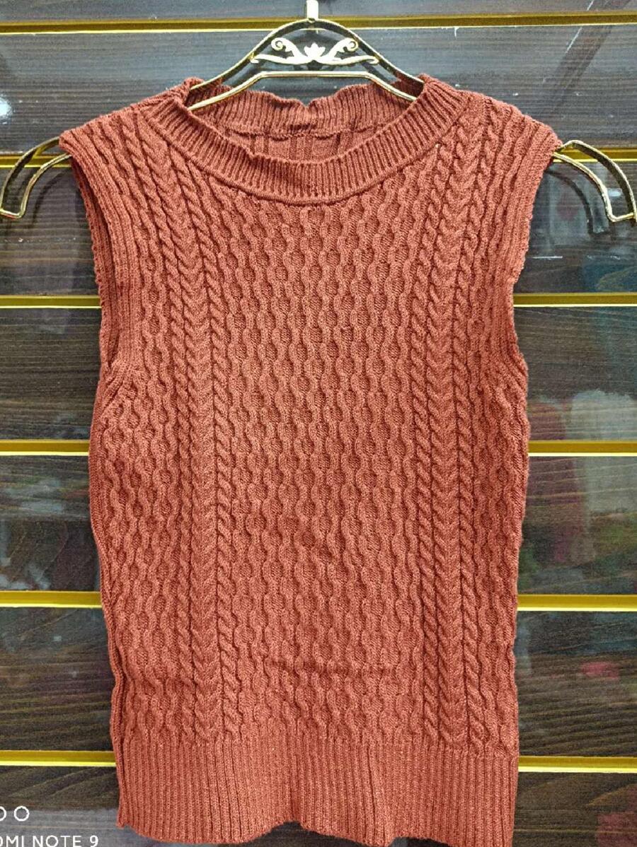 Women Knit Tops - Rỉ Nâu - Xem 1
