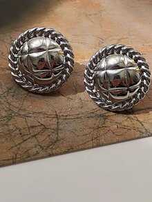 Stud Earrings - 銀色 - 查看 6