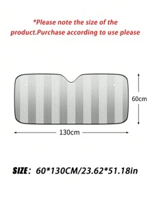 1入小型汽車擋風玻璃遮陽罩 - 銀色 - 查看 3