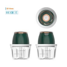 Feizsmile Potente Picadora Y Procesadora Eléctrica Portátil De Acero Inoxidable 304 -tajador De Ajo Inalámbrico Usb Mini De Plástico De 350 Ml Para Verduras Y Carne, Con La Mano