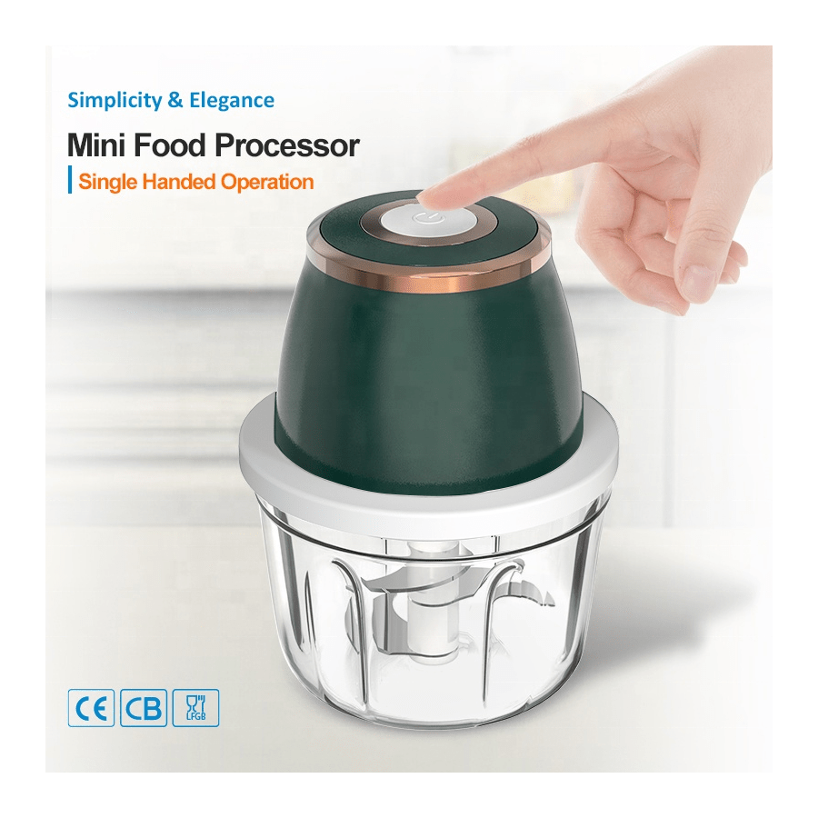 Powerful 304 Stainless Steel Portable Electric Food Chopper & Processor