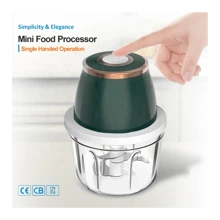 Feizsmile Potente Picadora Y Procesadora Eléctrica Portátil De Acero Inoxidable 304 -tajador De Ajo Inalámbrico Usb Mini De Plástico De 350 Ml Para Verduras Y Carne, Con La Mano