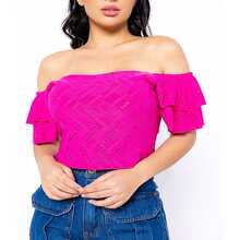 Women Blouses - Màu Hồng Tươi - Xem 2