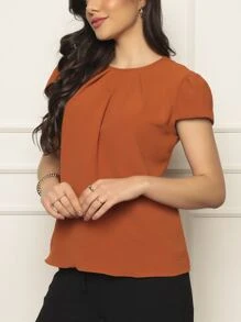 Women T-Shirts - 駝色 - 查看 4