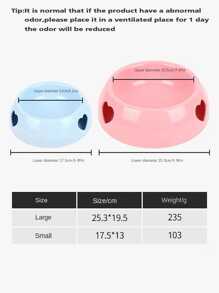 1pc Heart-Shaped Single Bowl Cat/Dog Lover Gift And Dog/Cat Mom Love Pet Food Bowl For Small, Medium & Large Dog Lover And Dog Mom Loves And Cat Lover And Cat Mom Loves