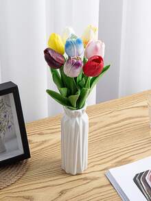 8入組人造花束布置,適用於家居、攝影、婚禮裝飾和拍攝道具