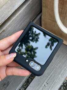 Liquid Silicone Case Compatible With Samsung Flip 4 5 3 6 - Black - View 5