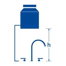 Mezcladora p/lavabo,taladros separados,palanca,cromo,Tubig - Gris - Ver 4