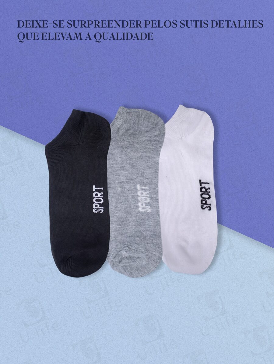 Men Invisible Socks - Czarne i Białe - Zobacz 1