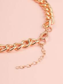 1條描金鍊條配流蘇細節寵物項鍊 - 金色 - 查看 4