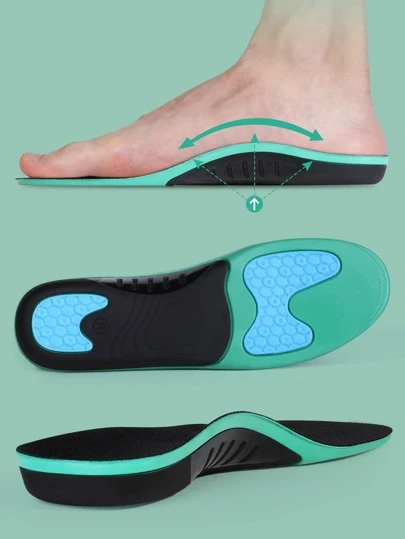 3ANGNI 1 双绿色缓冲鞋垫，具有高弹性和减震功能，适用于运动和休闲鞋，适合女士男士运动鞋
