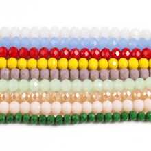 3-8mm Xanh Ngọc bích Hạt Bằng phẳng Tròn Hạt lỏng lẻo Phù hợp NỮ Làm đồ trang sức DIY Vòng tay Dây chuyền Chất liệu Quân nhu - Màu xanh lam - Xem 5