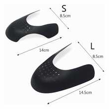 3 Pair Protector De Tenis Antiarrugas Shoe Shield Para Tenis - Negro - Ver 3