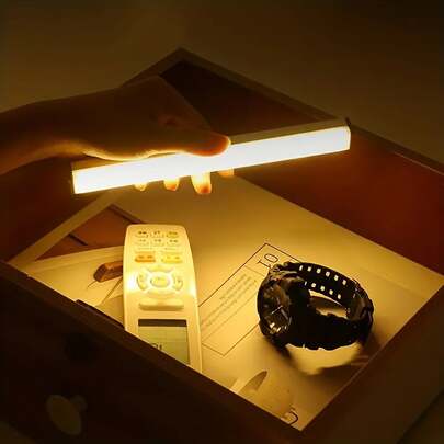 1 قطعة/2 قطعة ضوء خزانة استشعار الحركة اللاسلكي LED، ضوء ليلي قابل للشحن USB مغناطيسي (10/20/30/50 سم)، إضاءة للمطبخ والغرفة والخزانة والدرج والممر (يرجى مشاهدة الفيديو لدليل التركيب)