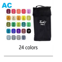 Kit 24 Pieces Marker Pen Double Tip Marker Pens - Multicolor - View 1