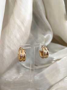 Stud Earrings - 金色 - 查看 4