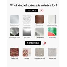 7pcs S Size New Rhinestone Acrylic Wall Sticker Mirror Asymmetric Mirror Vanity Mirror Living Room Decoration Decorative Mirrors Full Mirror - Black - View 7