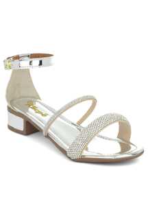 Klicpé Kids Heeled Sandals - 銀色 - 查看 5