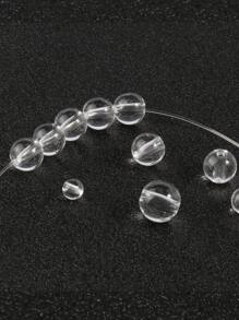 50-600 Piezas De Cuentas Abs Transparentes Blancas Para Hacer Joyas Diy Bolas Redondas De 6/8/10/12mm.