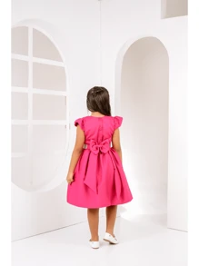 Young Girls Dresses - 粉色 - 查看 2