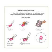 1Sheet Checkerboard Grid Nail Art 3D Stickers Nail Decals For Nails Houndstooth Manicure 2021 New Design Sliders DIY Accessories Nail Art Decorations For Women Girl Friend Gift - White - View 3