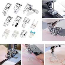 11Pcs Sewing Machine Presser Foot Kit Household Snap On Sewing Machine Foot For Low Shank Sewing Machine DIY Sewing Accessories - Multicolor - View 4