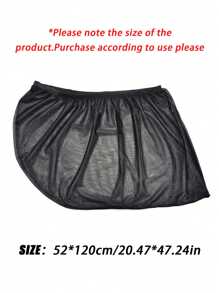 2 tấm che nắng cửa sổ bên ô tô trơn, tấm che nắng ô tô - màu đen - Xem 7