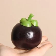 1 件仿真山竹模型,用於人造水果裝飾,家庭廚房餐廳餐桌派對裝飾,攝影道具 - 1個山竹 - 查看 1