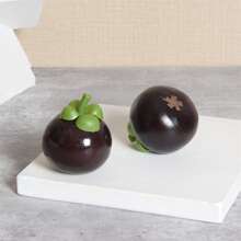 1 件仿真山竹模型,用於人造水果裝飾,家庭廚房餐廳餐桌派對裝飾,攝影道具 - 1個山竹 - 查看 5