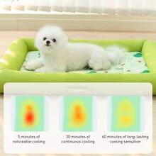 1 件春夏季狗狗降温三明治项圈、小型/中型宠物床垫、透气宠物用品 - 綠色 - 查看 3