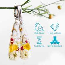 1套400克/500克UV树脂，硬质透明，紫外线固化环氧树脂套装，预混树脂，UV透明活性胶水，适用于珠宝制作，快速固化 - 100g*4瓶 - 查看 5