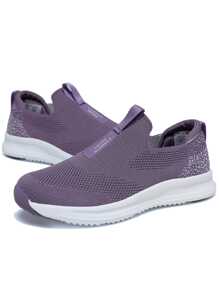 Ladies' Slip-resistant Fashionable Outdoor Sneakers - Purple - View 3