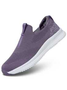 Ladies' Slip-resistant Fashionable Outdoor Sneakers - Purple - View 1