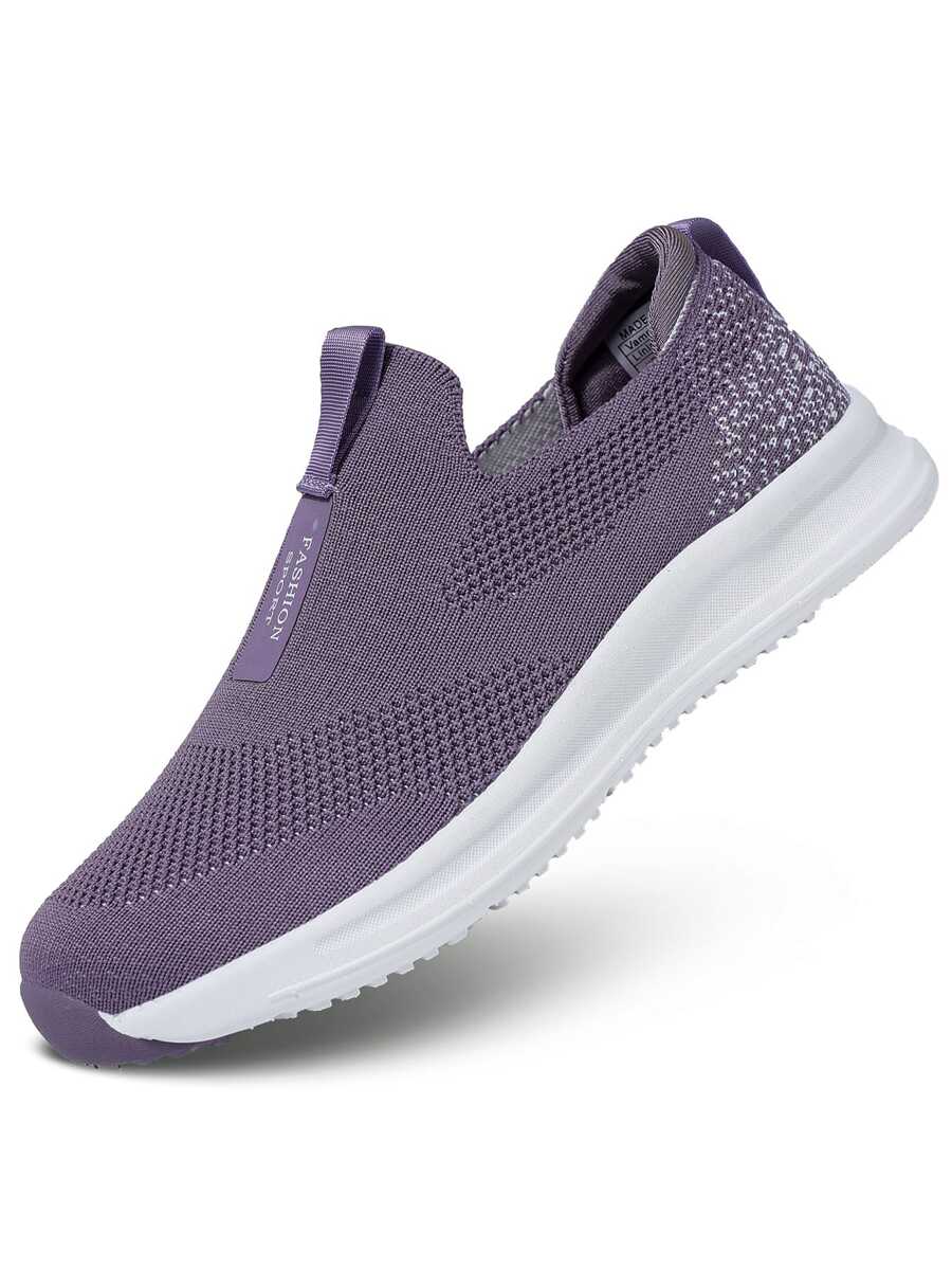 Ladies' Slip-resistant Fashionable Outdoor Sneakers - Purple - View 1