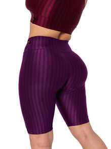 Women Sports Shorts - Morado - Ver 2