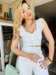 Women Tops - Màu be - Xem 6
