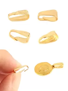100 Piezas Abrazaderas De Pendiente De Acero Inoxidable, Broches De Sujeción, Ganchos De Arrastre Y Conectores De Enganche Para Suministros Y Accesorios Para La Fabricación De Joyas Diy