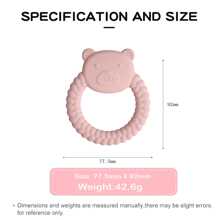 1pc Bpa-Free Silicone Soft Safety Teething Toy For Baby - Baby Pink - View 5