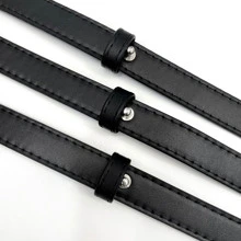 1pc Adjustable Knitted Shoulder Bag Strap For Messenger Bags Pu Leather Handbags Replacement Accessories Bag Present - Black - View 3